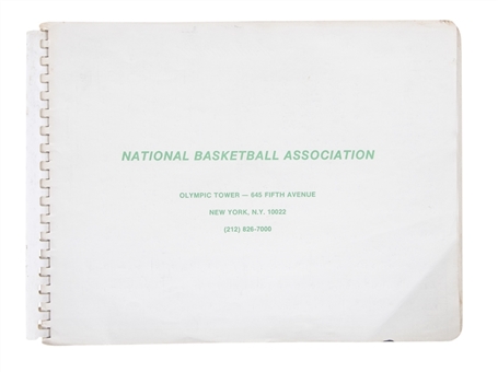 1984-85 New Jersey Nets Official NBA Scorebook Featuring 3 of Michael Jordans Rookie Year Games
